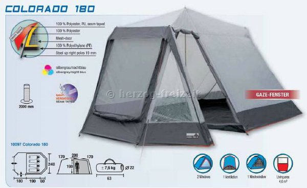 Trekkingzelt High Peak Colorado 180 Simex