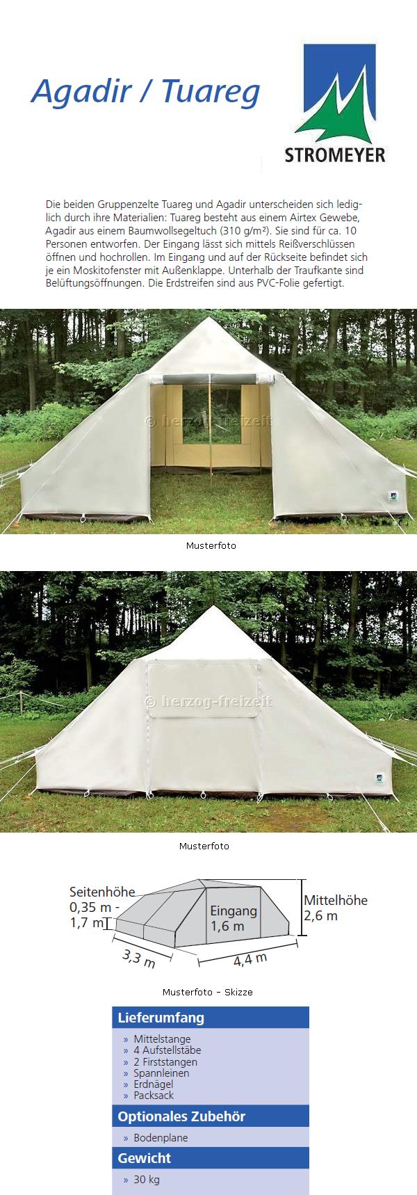 Gruppenzelt Tuareg Stromeyer Mannschaftszelt