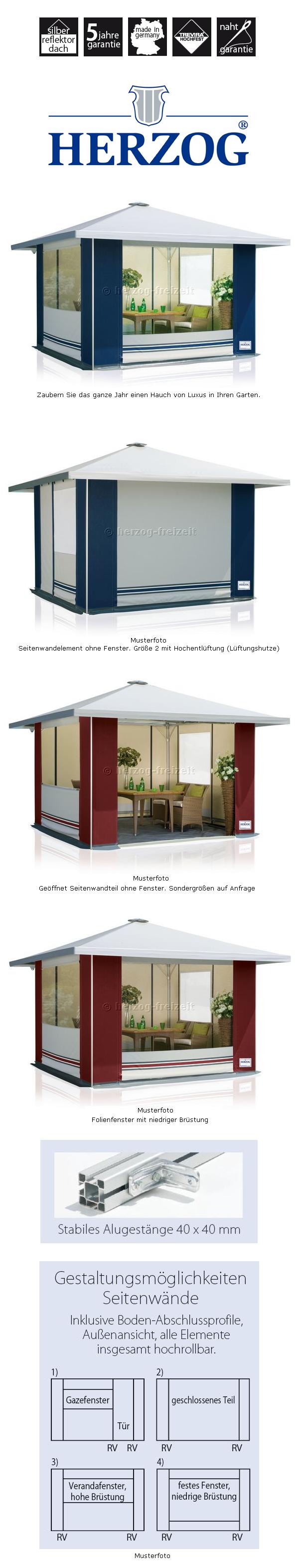 Ganzjahres Pavillon Deluxe Herzog