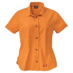 Playa Sol Jack Wolfskin Bluse Gr.L orange candy checks