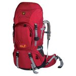 Trekkingrucksack Denali 65 Women indian red Jack Wolfsk