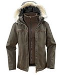 Wo Yale 3in1 Jacket Vaude Doppeljacke Gr.40 coffee