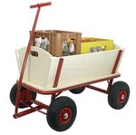 Bollerwagen, Strandwagen, helles Holz