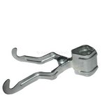 Klemmkleiderhaken 2 fach, Eisen verzinkt