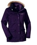 Wave Hill Parka Women Jack Wolfskin Gr.M aubergine