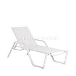 Stapelliege Tampa Kettler Aluminium/Textilene weiß/weiß