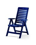 Klappsessel Monaco 741/ BL Sieger Vollkunststoff blau