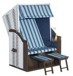 Garten - Strandkorb \"Rustikal 20 Z\" 2-Sitzer Halbliegemodell