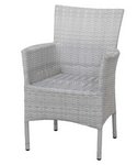Geflechtsessel Bern washed white / weiß