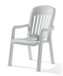 Stapelsessel Comtesse 810/ W  Sieger Gartenmöbel Vollkunststoff w