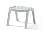 Hocker Comtesse 808/ W  Sieger Gartenmöbel Vollkunststoff weiß