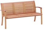 Bank BANGKOK 3-sitzig Shoreaholz 159x63x85 cm 427639