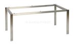 Edelstahlgestell Rechteckrohr 160x90cm 101526