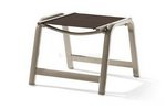 Hocker Royal 901/C-M Alu/Textilux champagner/mocca Sieger