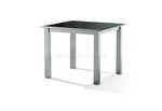 Glastisch Alu-Tisch/Esg-Glas 95x95 cm graphit