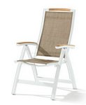 Klappsessel Catena weiß / natur 332/W-N Sieger Gartenmöbel
