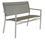 Edelstahl 2- sitzer Bank Jamaica silber