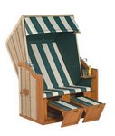 Garten - Strandkorb RUSTIKAL 2-Sitzer Halbliegemodell