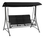 Hollywoodschaukel Marino schwarz / graphit 414120