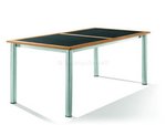 Gartentisch mit Keramik/Teak-Tischpl. 182x95cm 592/KS
