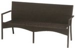 Stapelbank MUNA Geflecht mocca 172x62x89cm Stapelbank