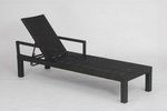 Gartenliege MUNA Aluminium/Geflecht mocca wetterfest
