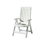 Klappsessel Palma 740 /  W von Sieger Vollkunststoff weiß