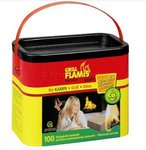 Grill Flamis Anzünder Sticks für Kamin, Grill, Ofen 100
