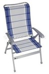Campingstuhl Limbo XXL Fb. grau/blau 8-fach verstellbar