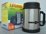 Edelstahl Thermo Becher Legend Mug mit Deckel Brunner