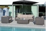 Loungegruppe Granada 4tlg 2Sessel /  Sofa /  Tisch