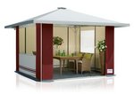 Ganzjahres Pavillon Deluxe ohne seitl. Dachüberst. 3x4m