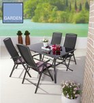 Gartenmöbelgruppe SOL Alu/Textilene/Glas AKTIONSPREIS Gartenmöbelgruppe SOL Alu/Textilene/Glas AKTIONSPREIS