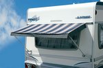 Markise für Wohnwagen Trevira-PVC Fb. blau-rot 80x120cm
