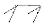 Markisengestänge Gr. 80x180cm Alu 18mm teleskopierbar