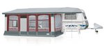 Wohnwagen Vorzelt Optima DC 451- 500 Herzog bordeaux