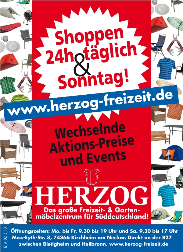 24 Stunden Shoppen bei Herzog-Camping