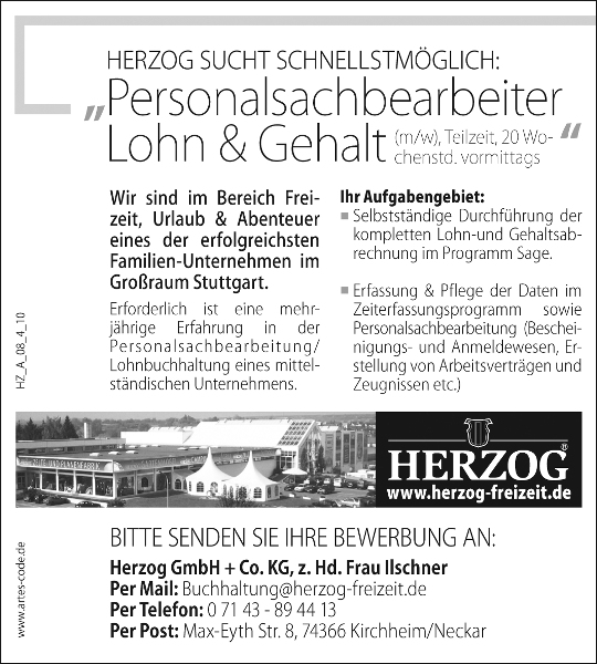 Stellenangebot 