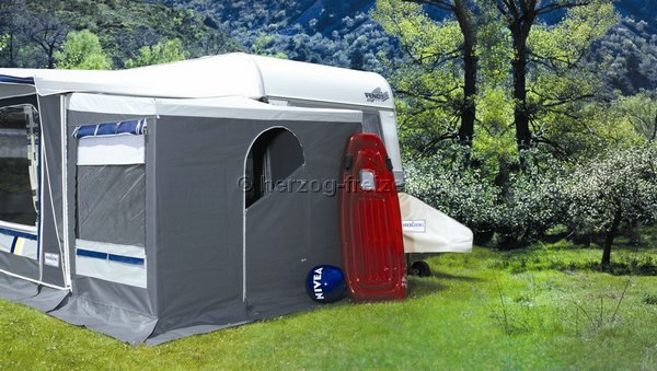 Wohnwagen Vorzelt mit Anbau